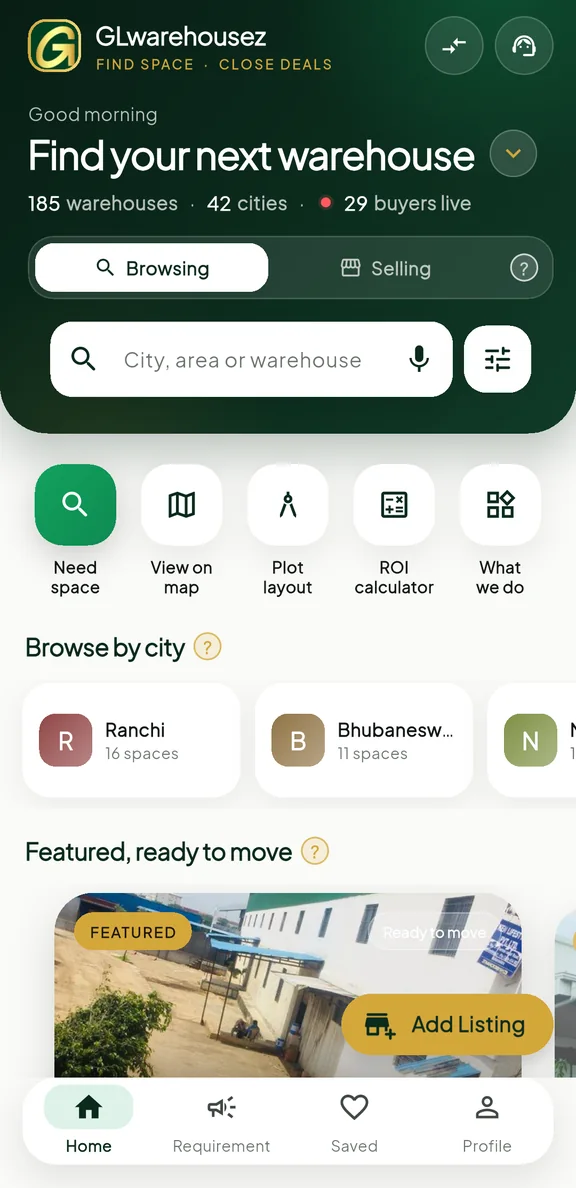 Find your next warehouse